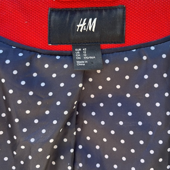 Fall Rustic Orange Red Twill Blazer - Picture 2 of 9